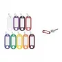WEDO Keyring with Ring, 18 mm, Orange Plastic, White Replaceable Label, 100 Pieces (262 801806)