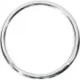 WEDO Metal Key Rings 38 mm Gloss Nickel-Plated Silver, Pack of 100 2623038