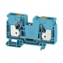 Weidmüller A2C 16 BL Feed-Through Terminal Block, Screw Connection, 16 mm², 1000 V, 76 A, Blue, DIN Rail TS 35