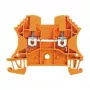Weidmüller WDU 2.5 OR Feed-Through Terminal Block, Screw Connection, 2.5 mm², Orange
