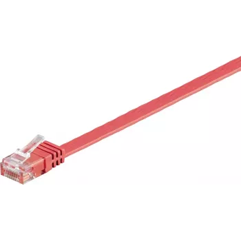 Wentronic 96418 Cat6 U/UTP RJ45 Patch Cable, 3 m, Red, 1 Gbps, 250 MHz, Copper, PVC Jacket