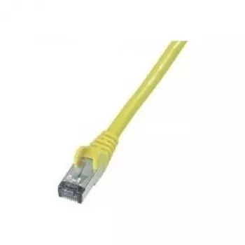 Wentronic CAT 6 S/FTP Patch Cable, RJ45 Male to RJ45 Male, 1 m, Yellow, LSZH, Flame Retardant
