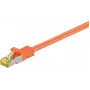 Wentronic Cat.7 S/FTP Network Patch Cable, RJ45 Male to Male, 25 m, Gold-Plated Contacts, 10 Gbps, Black 91669
