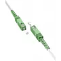 Wentronic Goobay 59597 SC/APC to SC/APC Single-Mode OS2 Fiber Optic Patch Cable, 5 m, LSZH, White