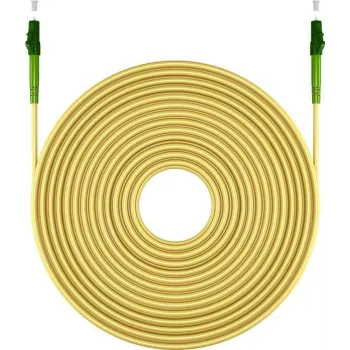 Wentronic Goobay 59629 OS2 Single-mode Fibre Optic Patch Cable LC/APC to LC/APC, 2 m, Yellow LSZH