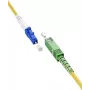 WENTRONIC Goobay 59651 OS2 Single-mode Fiber Optic Patch Cable SC/APC to LC/UPC, 5 m, Yellow, LSZH