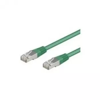 Wentronic Goobay CAT 5e SF/UTP Patch Cable, Green, 1m, CCA 68043