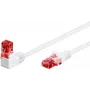 WENTRONIC Goobay CAT 6 Patch Cable 1x 90° Angled, U/UTP, White, 5 m - Top Latch, CCA Copper Clad Aluminum (51525)