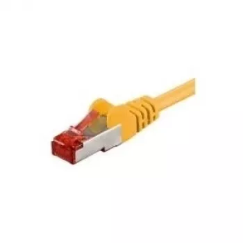 Wentronic Goobay CAT 6 Patch Cable, S/FTP (PiMF), Yellow, 50 m - LSZH Halogen-Free, Copper 68309