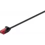Wentronic Goobay CAT 6 Slim Patch Cable, U/UTP, Black, 2 m, Copper 93715