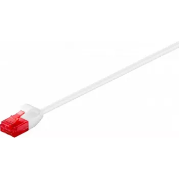 Wentronic Goobay CAT 6 Slim Patch Cable, U/UTP, White, 0.5 m, Copper 93691