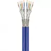 Wentronic Goobay CAT 7A Duplex Network Cable S/FTP PiMF Blue - Copper Conductor CU AWG 22/1 (75716)