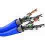 Wentronic Goobay CAT 7A Duplex Network Cable S/FTP PiMF Blue - Copper Conductor CU AWG 22/1 (75716)
