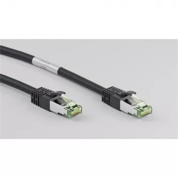 Wentronic Goobay CAT 8.1 S/FTP Patch Cable, LSZH, Black, 1 m 66721