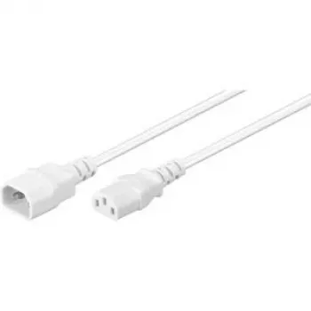 Wentronic Goobay Cold Device Extension Cable C14 to C13, 1 m, White 97582