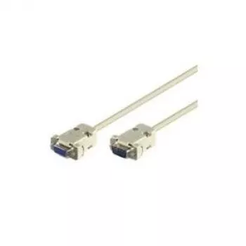 Wentronic Goobay D-SUB RS-232 Extension Cable 9-pin Male to Female, Grey, 5 m 50225