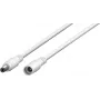 Wentronic Goobay DC Extension Cable 3m White - 5.5 x 2.1mm DC Barrel Plug to Jack 76675