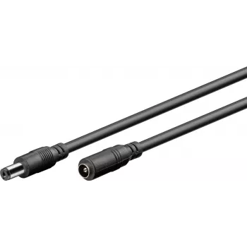 Wentronic Goobay DC Extension Cable 5 m Black 76671
