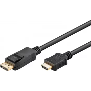 WENTRONIC Goobay DisplayPort to HDMI Cable 1.8m Black 80517