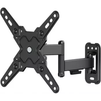 WENTRONIC Goobay FULLMOTION (S) TV Wall Mount for 19-43 inch Screens, 20 kg, Full Motion, Swivel, Tilt, VESA up to 200x200, Black 79762