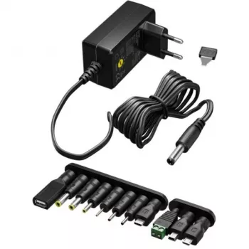 Wentronic Goobay Micro USB Charger 1 A, Black, 1.5 m Cable – Compact Wall Power Supply for Smartphones and Small Devices (49529)
