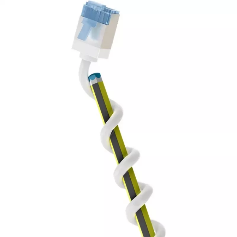 Wentronic Goobay Ultra-Flexible CAT 6A Patch Cable Slim U/FTP White - Extra Short Plugs, 0.25 m 74336