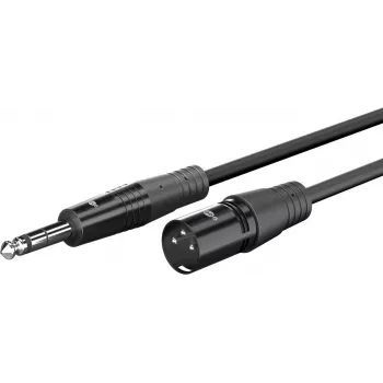 Wentronic Goobay XLR to 6.35 mm Jack Audio Cable 2 m Black 80050