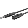 Wentronic Goobay XLR to 6.35 mm Jack Audio Cable 2 m Black 80050