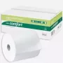 WEPA Comfort Hand Towel Roll, 2-Ply, High White, Line Embossing, Blue Core Adhesive, 205 mm Width, 150 m Length, 6 Rolls (316800)