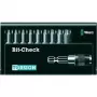 Wera 05056164001 9-Piece Torx Bit Set with Rapidaptor Holder, 1/4 inch Hex Drive, 25 mm Bits, TX8–TX40, Bit-Check Case