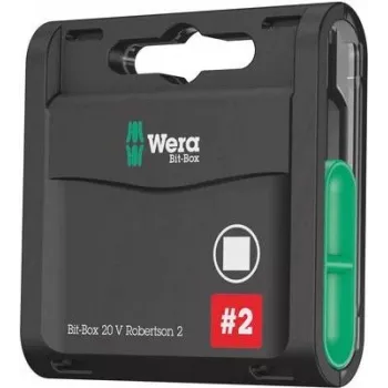 Wera 05057790001 Bit-Check 20-Piece Bit Set with Rapidaptor Holder, Diamond Coated, Take it Easy Colour Coding