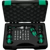 Wera 7445/46/47 Torque Screwdriver Set, 27-Piece (0.3-6.0 Nm) with Rapidaptor Bit Holder, Textile Box 05350451001
