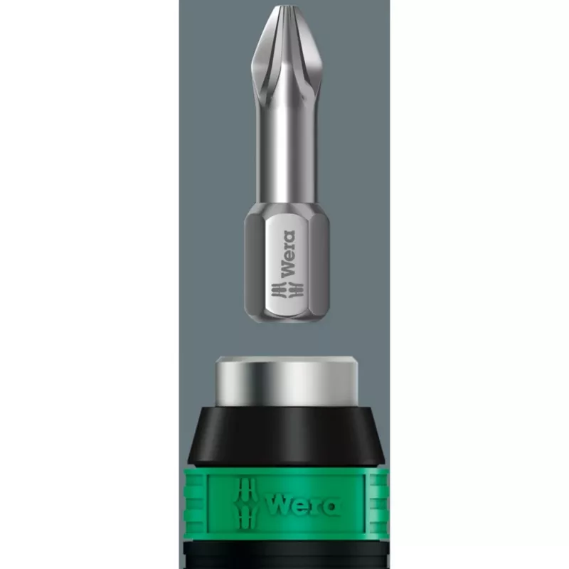 Wera 7445/46/47 Torque Screwdriver Set, 27-Piece (0.3-6.0 Nm) with Rapidaptor Bit Holder, Textile Box 05350451001