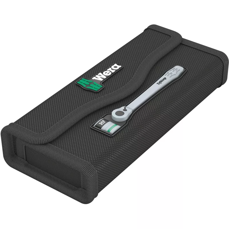 Wera 8100 SA 12 HF Zyklop 1/4 inch Drive Metric Socket Set, 13-Piece with Holding Function, 05003756001