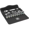 Wera 8100 SA 12 HF Zyklop 1/4 inch Drive Metric Socket Set, 13-Piece with Holding Function, 05003756001
