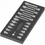 Wera 9723 Foam Insert Zyklop B 3/8 inch Bit-Nut Set 1, 19-Piece