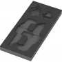 WERA 9840 Foam Insert for L-Key Set 1 (Black/Grey, for Tool Rebel Workshop Trolley)