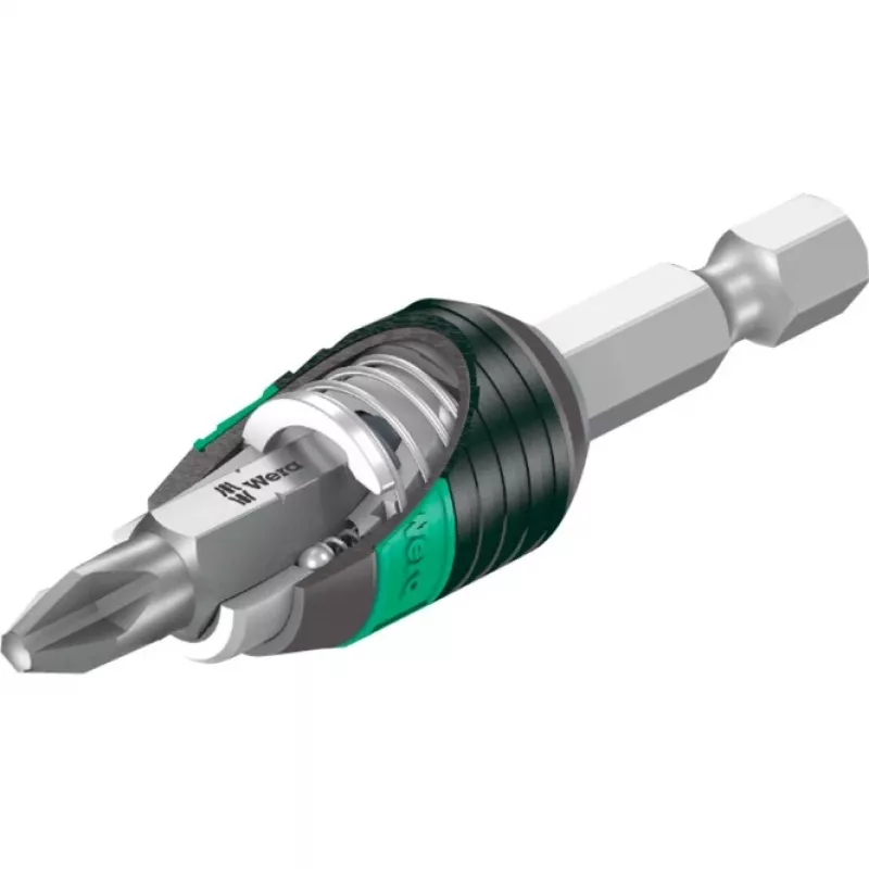 Wera Bit-Safe 61 Universal 1, 1/4 inch Hex Drive, 61-Piece Bit Set with Tough-Absorbing Bits and Universal Bit Holder 05057122001