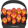 Wera Kraftform 2go 100 Screwdriver Bit Set, 11-Piece, Phillips, Pozidriv, Torx, 25 mm Bits, with Rapidaptor Bit Holder and Textile Pouch 05004310001