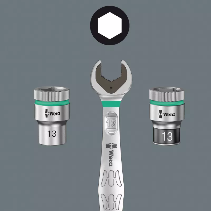 Wera Socket Magnetic Rail A Imperial 1/4 inch Drive, 4 Holders, 05005420001