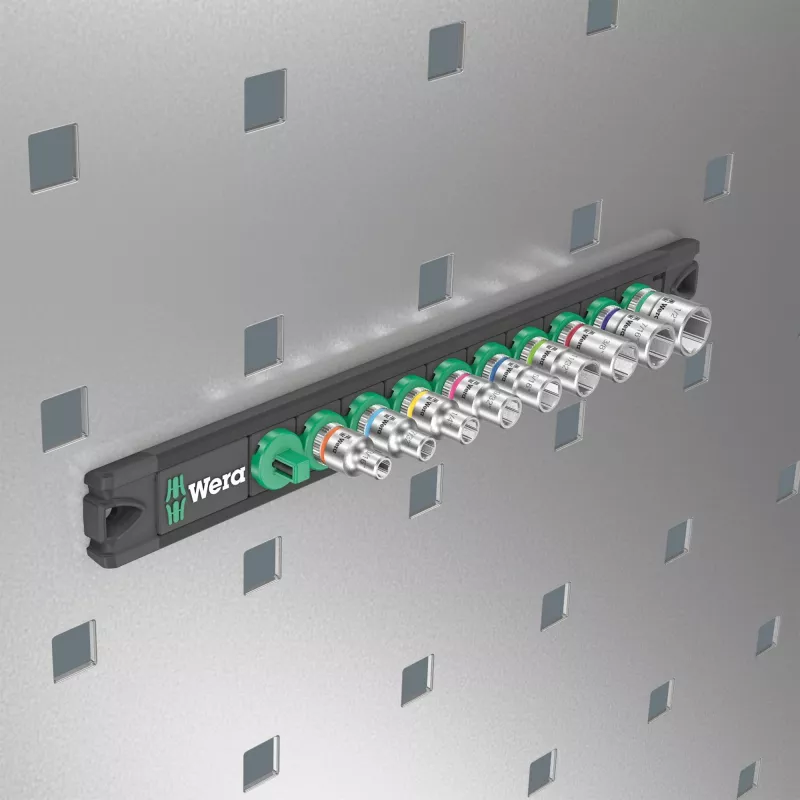Wera Socket Magnetic Rail A Imperial 1/4 inch Drive, 4 Holders, 05005420001