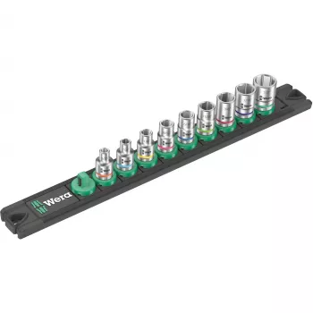 Wera Socket Magnetic Rail A Imperial 1/4 inch Drive, 4 Holders, 05005420001