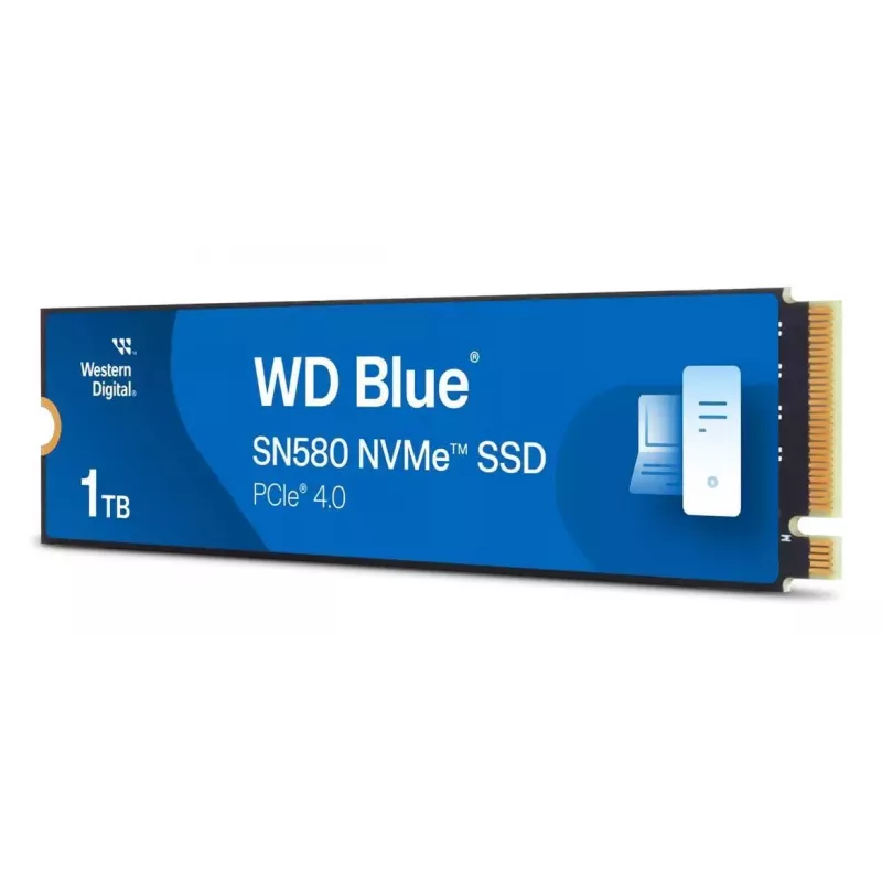 Western Digital WD Blue SN580 1TB M.2 2280 PCIe Gen4 x4 NVMe SSD - 4150MB/s Read, 4150MB/s Write, 600 TBW