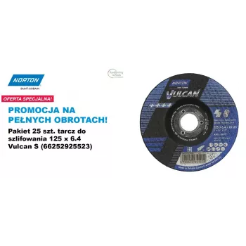 WHEEL STAND PRO Abrasive Wheel Norton Vulcan 125 x 6.4 A30S