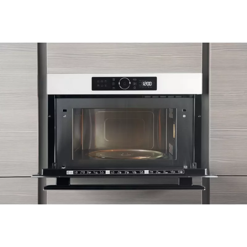 Whirlpool AMW 730 WH Built-in Microwave Oven with Grill, 31 L, 1000 W, White