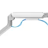 White Shark AKHENATEN I GMS-3209 Gas Spring Monitor Arm – Single Monitor 17-32 inch, 9kg Capacity, VESA 75/100, Desk Clamp/Grommet Mount, Black