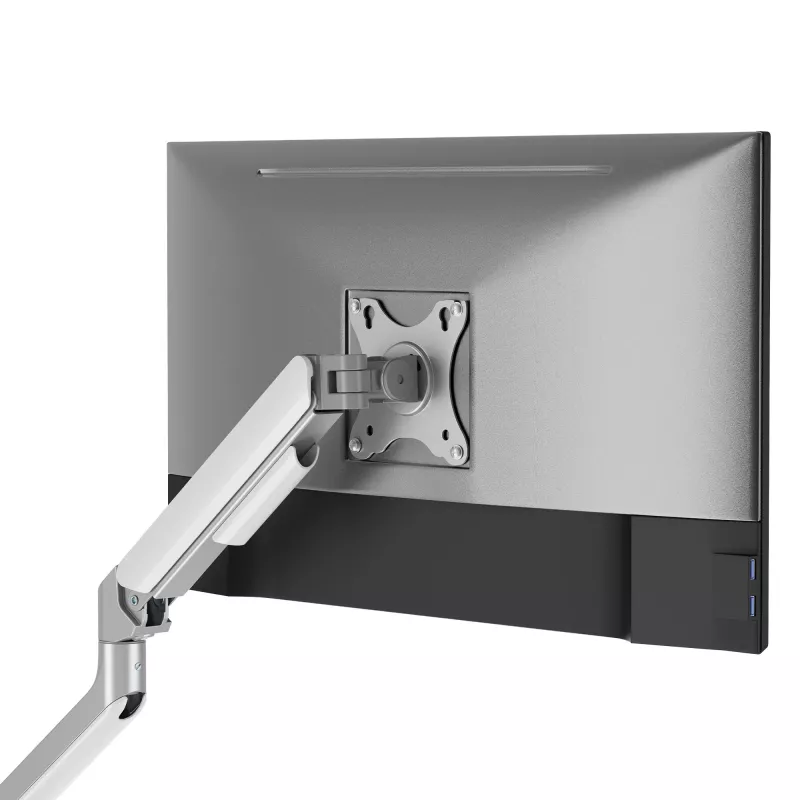 White Shark AKHENATEN-II GMS-3212 Dual Monitor Mount – Gas Spring, Desk Clamp/Grommet, 17-32 inch, 9kg per arm, Black