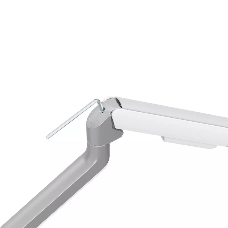 White Shark AKHENATEN-II GMS-3212 Dual Monitor Mount – Gas Spring, Desk Clamp/Grommet, 17-32 inch, 9kg per arm, Black