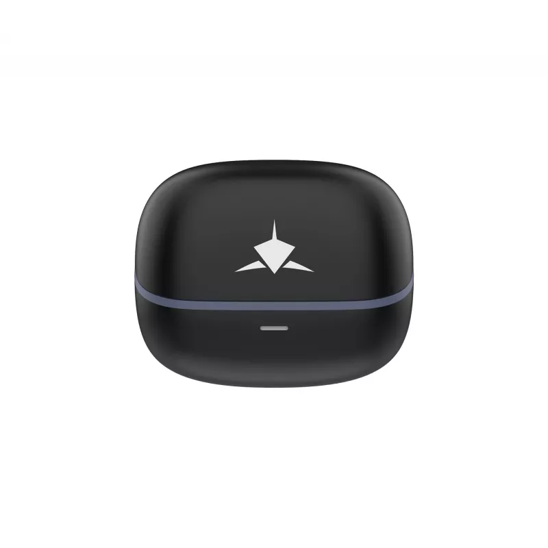 White Shark BLAZE-B GEB-TWS-201 True Wireless Bluetooth 5.1 In-Ear Headphones with Charging Case, IPX4 Water Resistance, Touch Control, Black