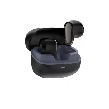 White Shark BLAZE-B GEB-TWS-201 True Wireless Bluetooth 5.1 In-Ear Headphones with Charging Case, IPX4 Water Resistance, Touch Control, Black